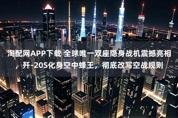 淘配网APP下载 全球唯一双座隐身战机震撼亮相，歼-20S化身空中蜂王，彻底改写空战规则